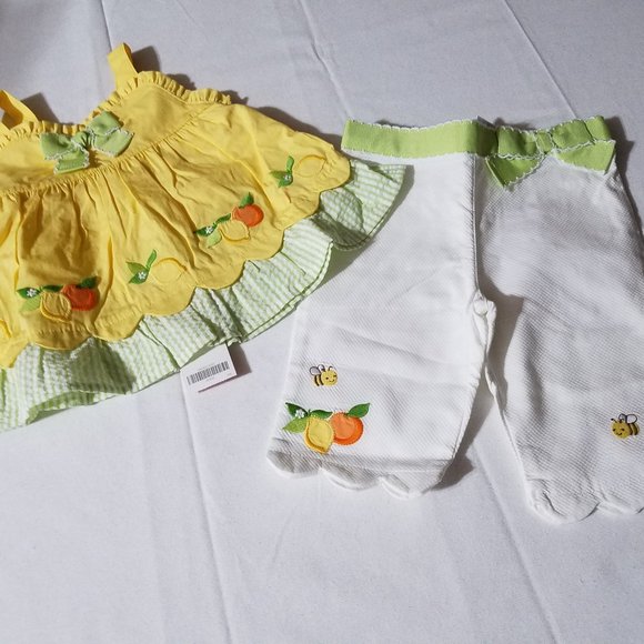 Gymboree Lemon Bumblebee NWT 12-18 month Summer Outfit. - Picture 4 of 5